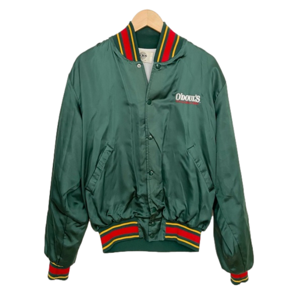 Vintage O’Doul’s Satin Bomber Jacket - Picture 1 of 7